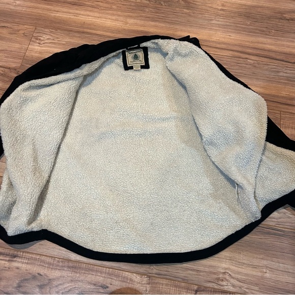 Northwest Territory Black Sherpa Lined Shirt Jacket Mens M - Picture 4 of 6